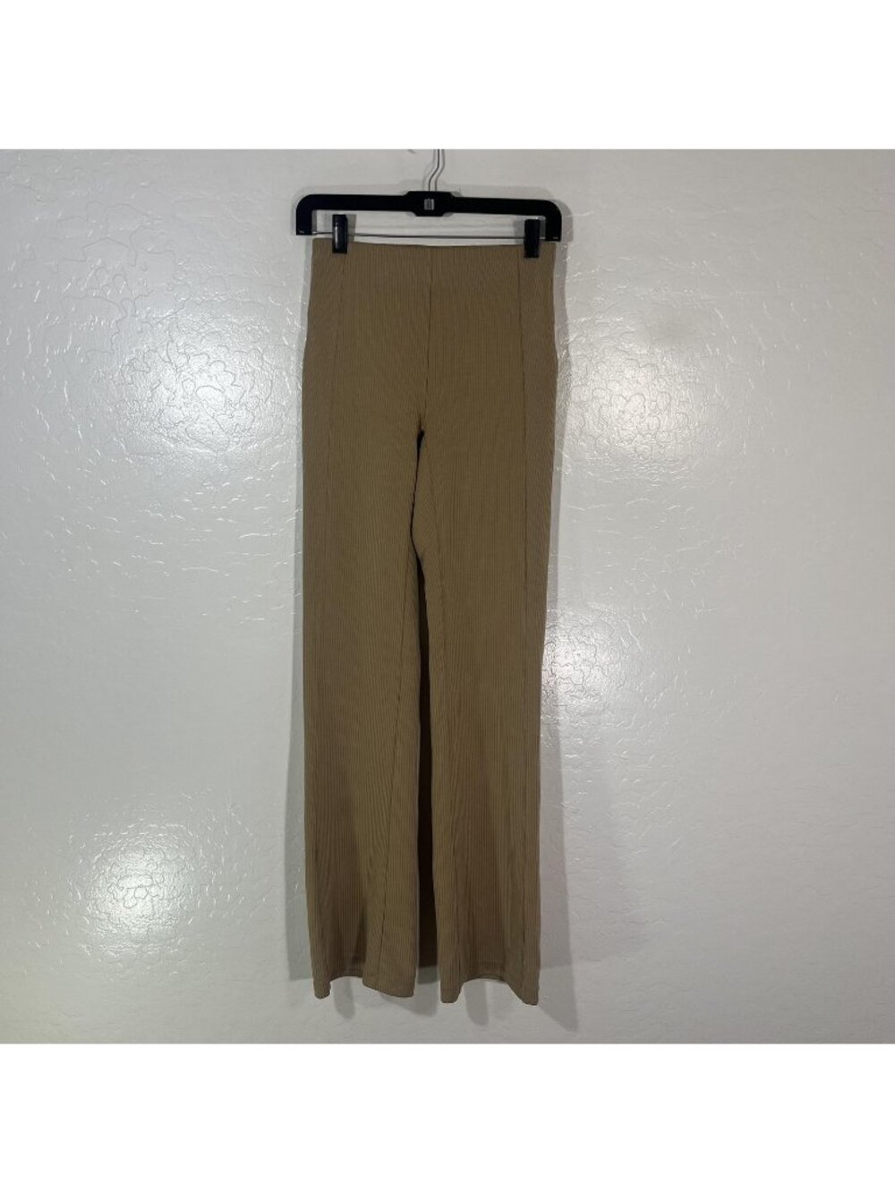 Lululemon Sweatpants Womens 4 Brown Ribbed Knit Straight Leg Lounge Yoga Pants